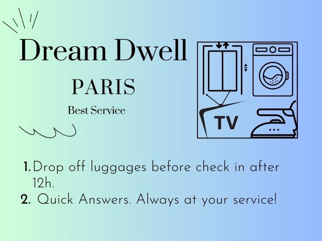Dream Dwell Paris-Eiffel Tower Mirabeau Bridge Cozy Home In The 16Th District París Exterior foto